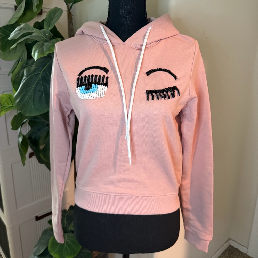 Chiara Ferragni Blush Pink Hoodie